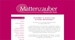 Desktop Screenshot of mattenzauber.de