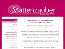 Tablet Screenshot of mattenzauber.de